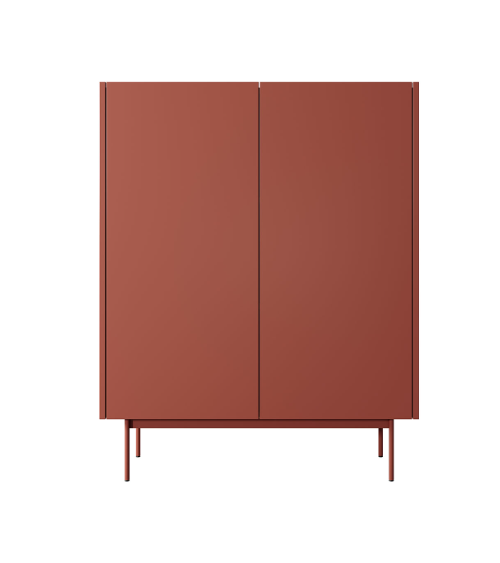 Ensemble meuble TV Couleur Céramique Rouge